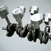 میل لنگ و پیستون کرولا