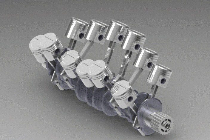 میل لنگ و پیستون تویوتا لندکروز