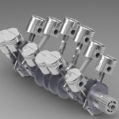 میل لنگ و پیستون تویوتا لندکروز